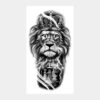 Tatouage Lion le roi des échecs