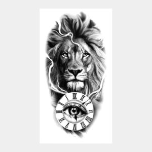 Tatouage Lion visionnaire