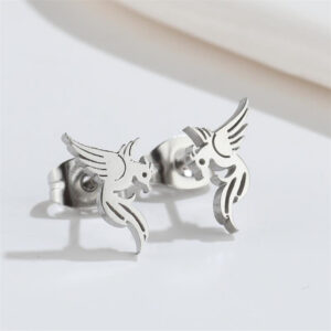 Boucles d'oreilles Colibri Argent 3