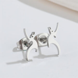 Boucles d_oreilles Gazelle Argent 3