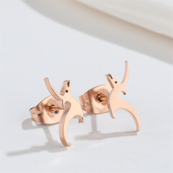 Boucles d'oreilles Gazelle Or rose