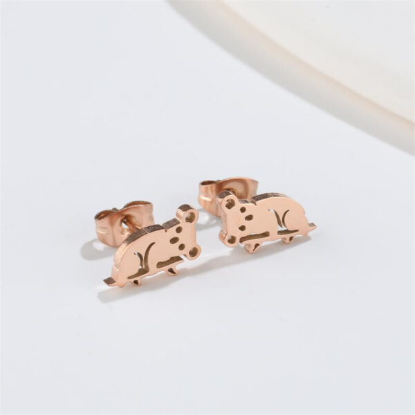 Boucles d'oreilles panda OR Rose