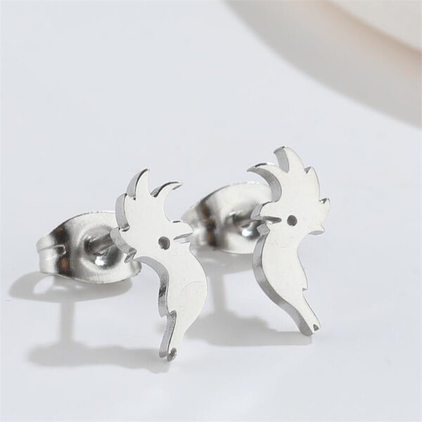 Boucles d'oreilles perroquet Argent 3