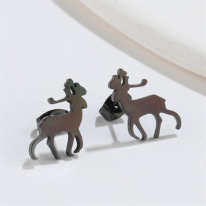 Boucles d'oreilles Cerf Noir