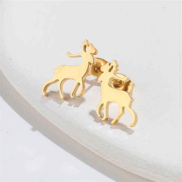 Boucles d'oreilles Cerf Or