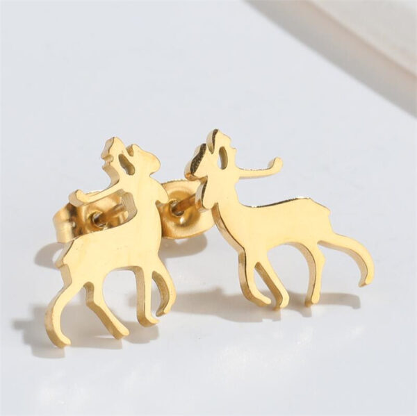 Boucles d'oreilles Cerf Or 2