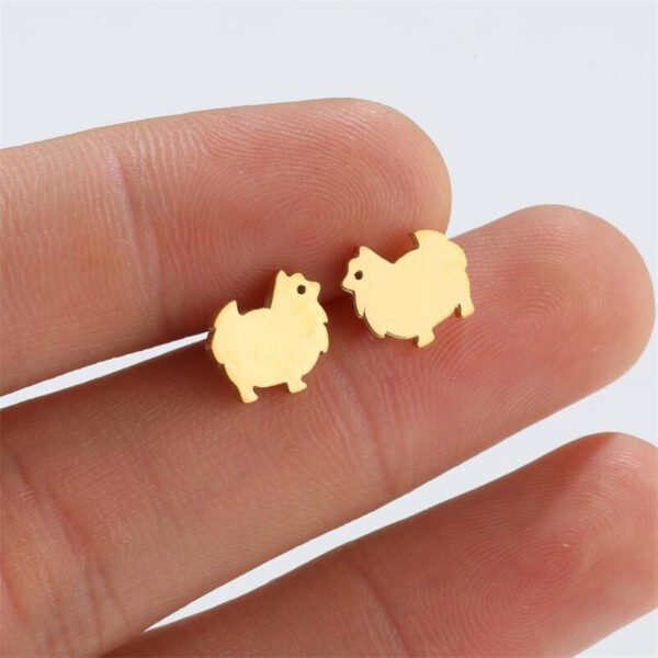Boucles d'oreilles Chien Pomeranian 2