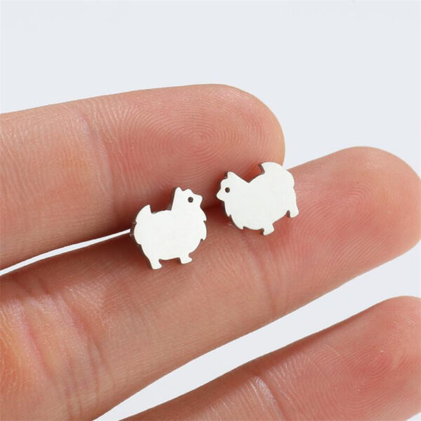 Boucles d'oreilles Chien Pomeranian