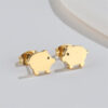 Boucles d'oreilles Cochon Or 2