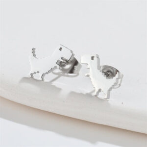 Boucles d'oreilles Dinosaure Argent 2