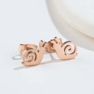 Boucles d'oreilles Escargot Or rose