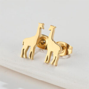 Boucles d'oreilles Girafe Or