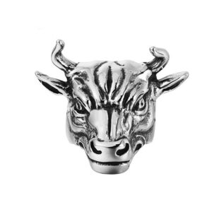 Bague t te de Taureau Animal Totem